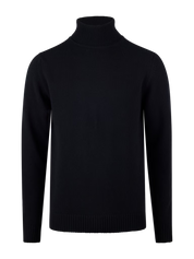 SWEATER KNITTED ROLLNECK CARDED MERINO WOOL