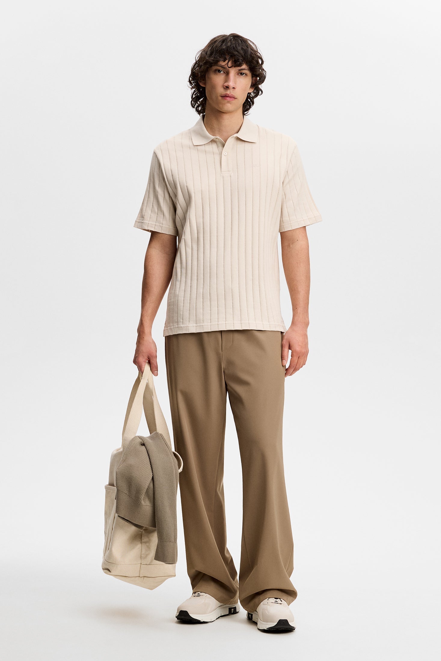 SIMON STRIPE POLO U029 MOONBEAM