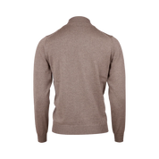 SWEATER KNITTED HALF ZIP MERINO WOOL