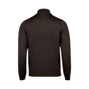 SWEATER KNITTED HALF ZIP MERINO WOOL