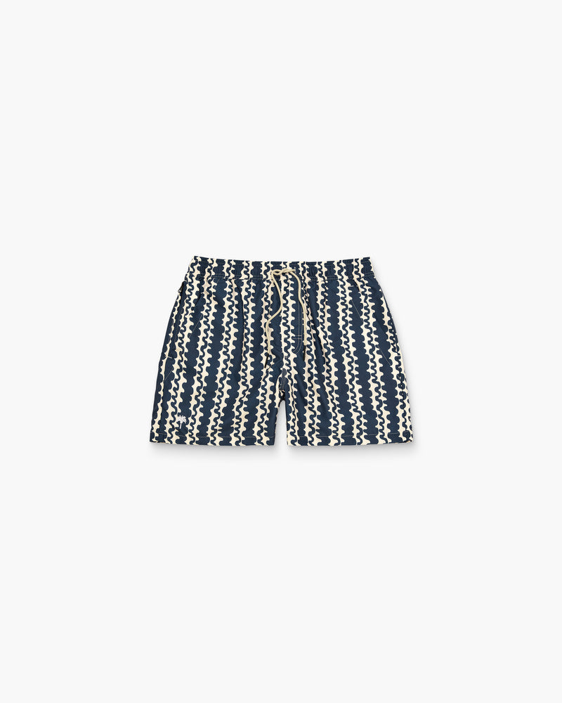 Scribble Swim Shorts – BLUE