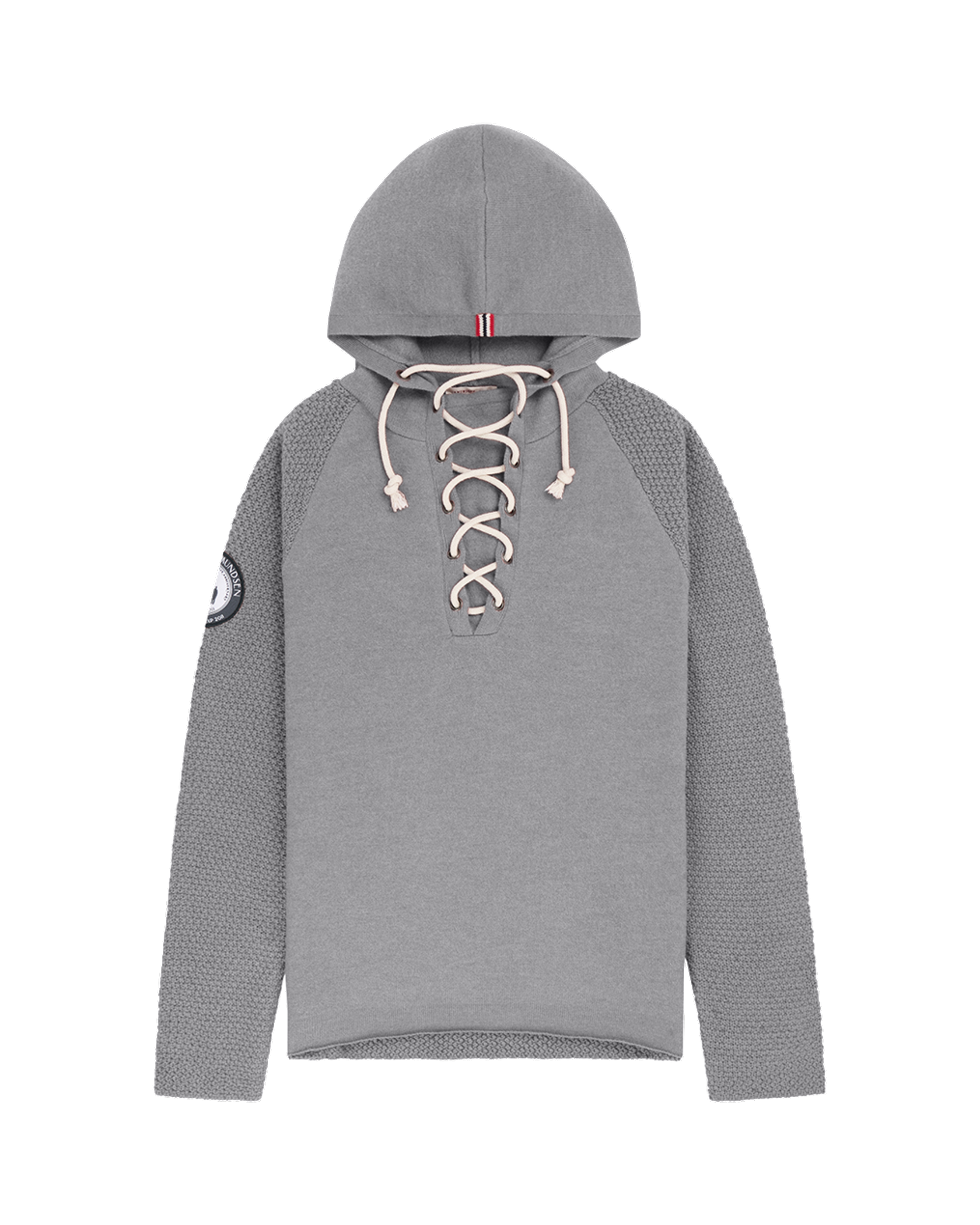 Amundsen Boiled Hoodie Laced Light Grey