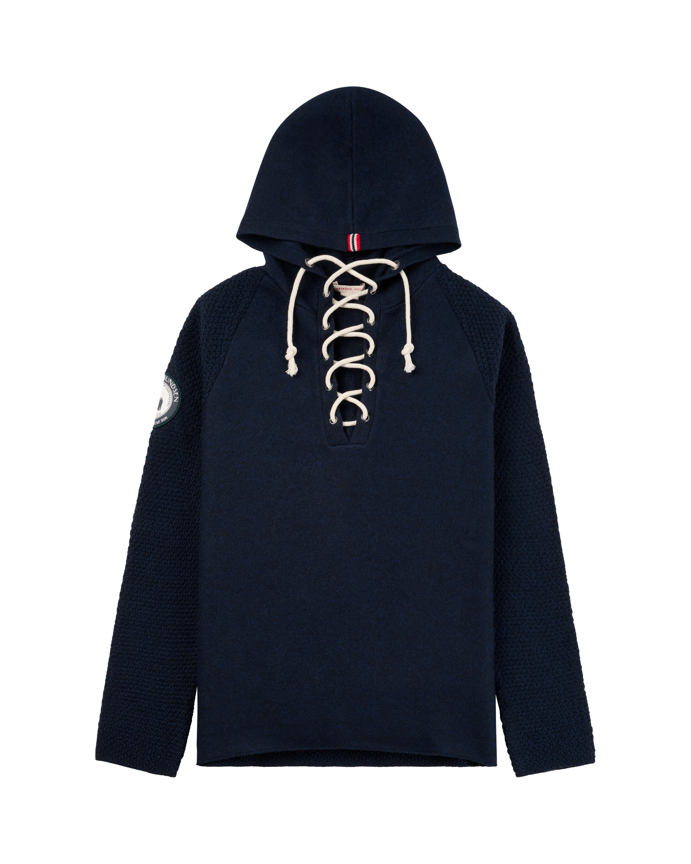 Amundsen Boiled Hoodie Laced Faded Navy