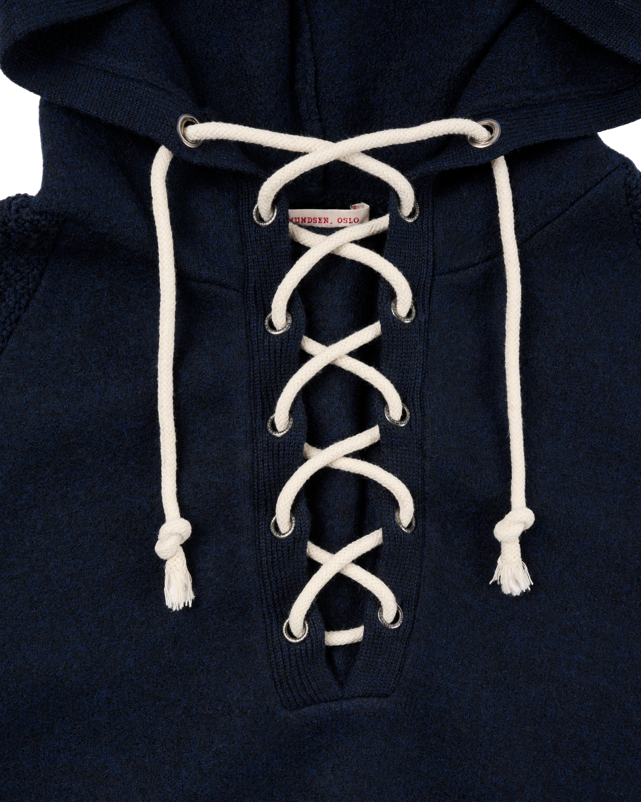 Amundsen Boiled Hoodie Laced Faded Navy