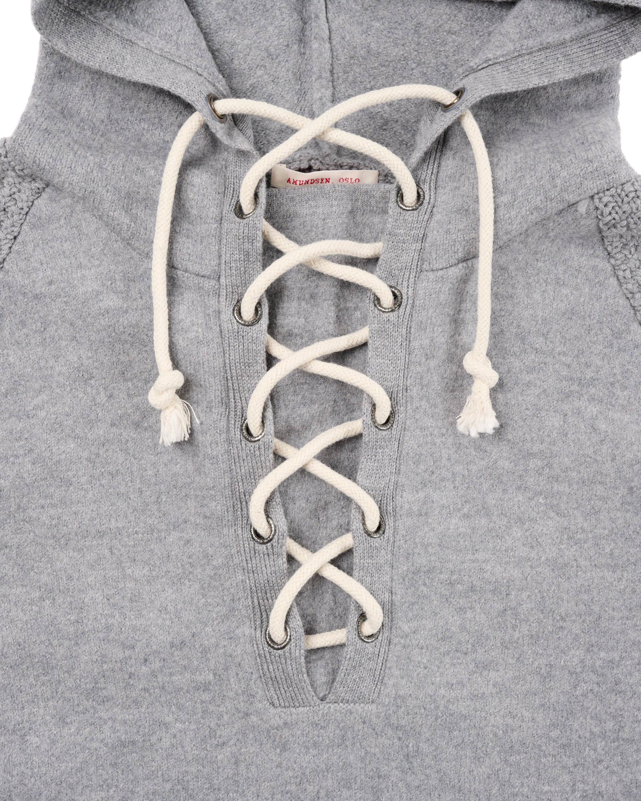 Amundsen Boiled Hoodie Laced Light Grey