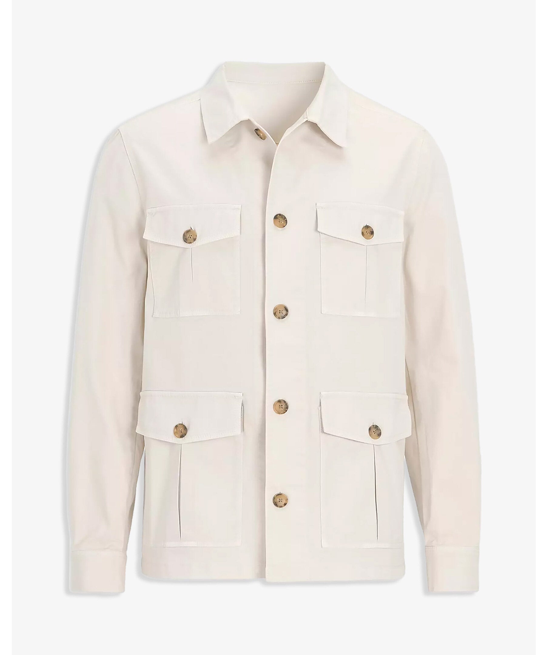SAFARI SHIRT JACKET 916 CREME WHITE