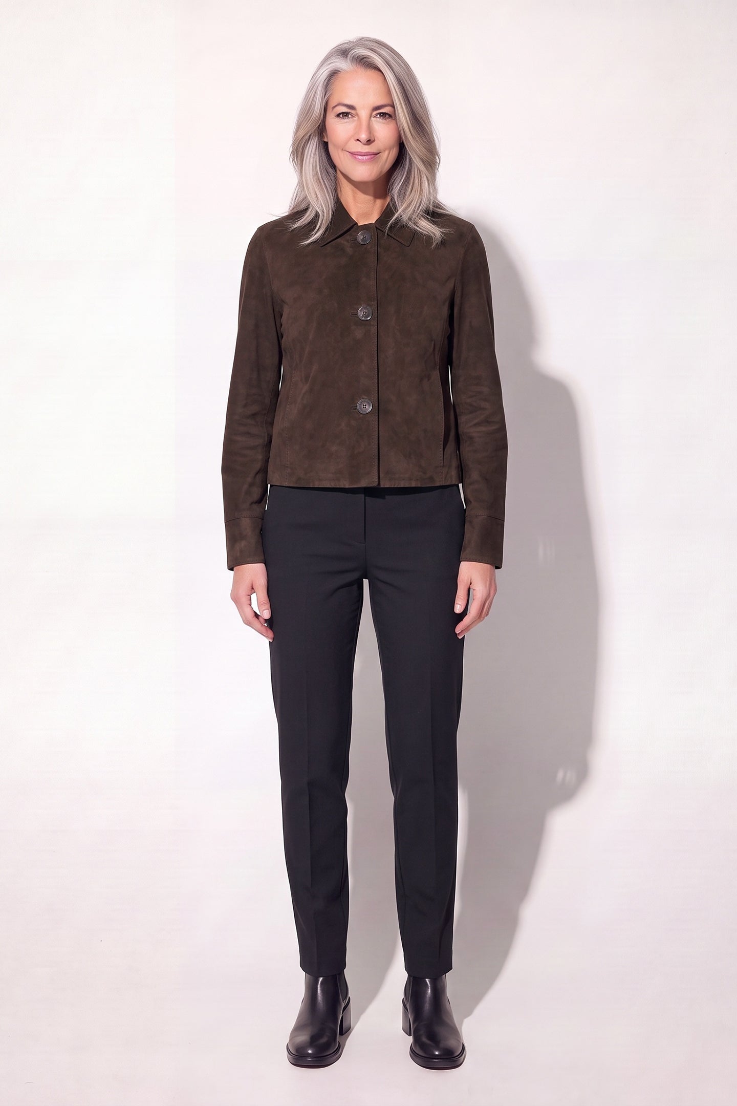 House of Saki Thea Jacket 19900 DARK BROWN