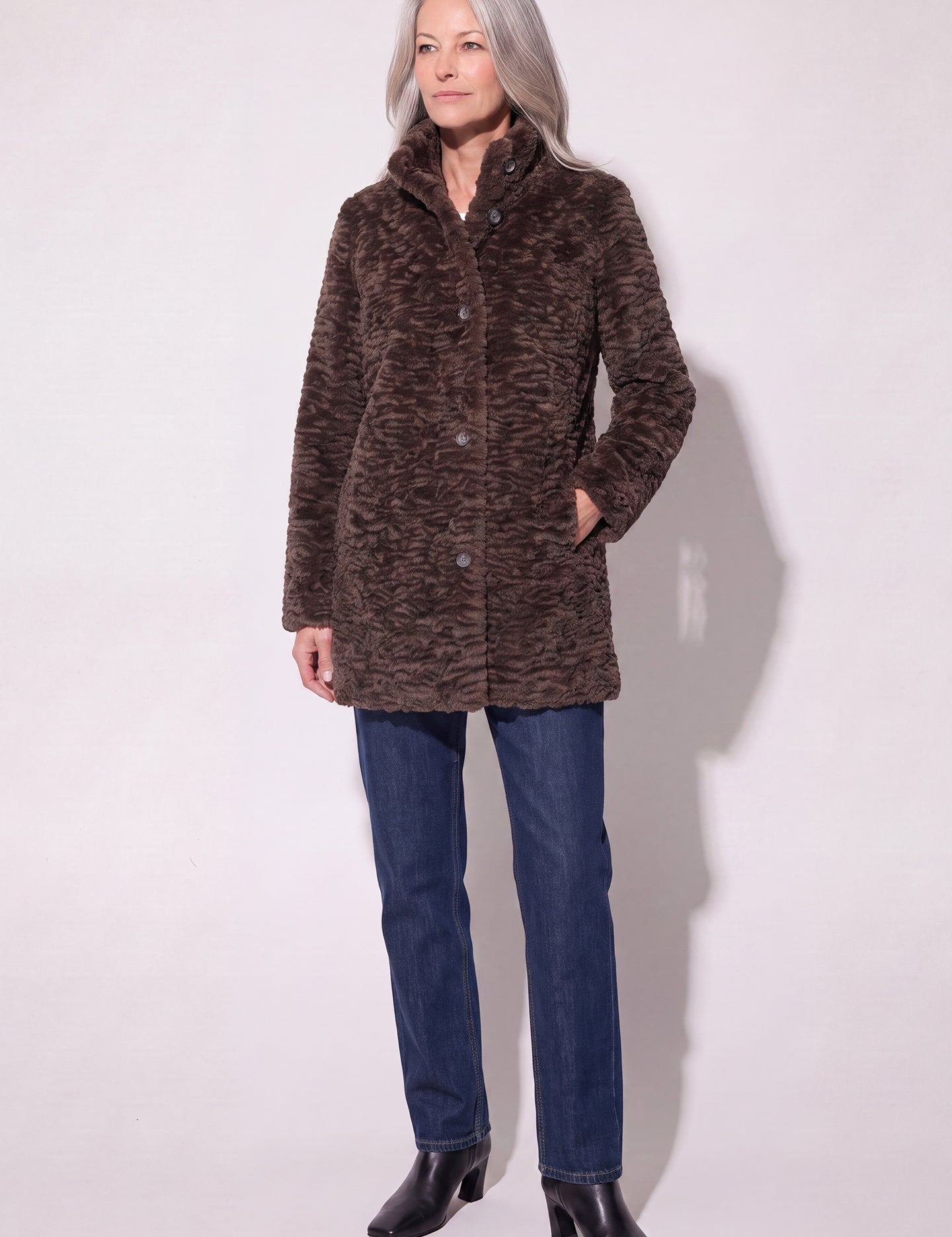 House of Saki Marcy Coat 12500 TAUPE