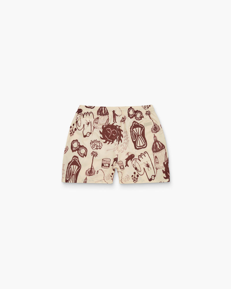 Cantina Swim Shorts – 02 RED/CREME