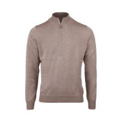 SWEATER KNITTED HALF ZIP MERINO WOOL