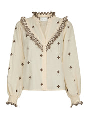 DEGAS BLOUSE 432 LIGHT YELLOW/BROWN