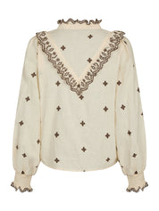 DEGAS BLOUSE 432 LIGHT YELLOW/BROWN