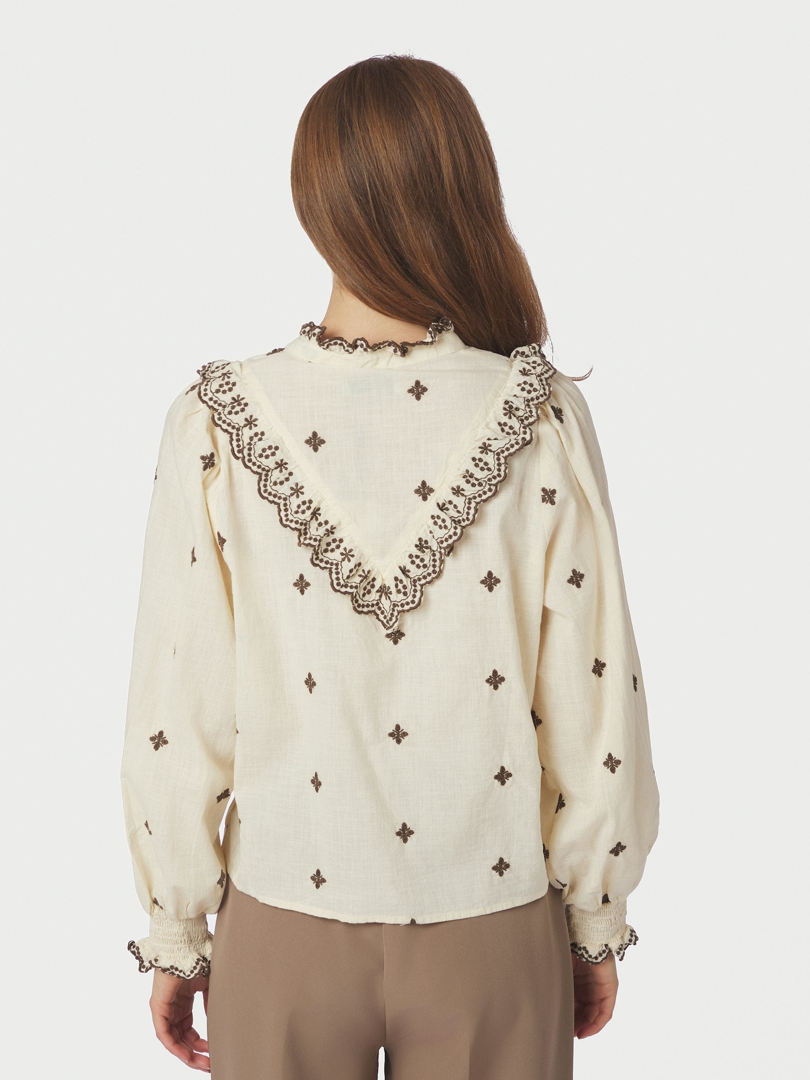 DEGAS BLOUSE 432 LIGHT YELLOW/BROWN