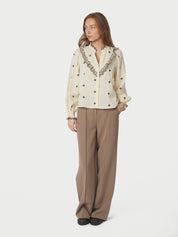 DEGAS BLOUSE 432 LIGHT YELLOW/BROWN