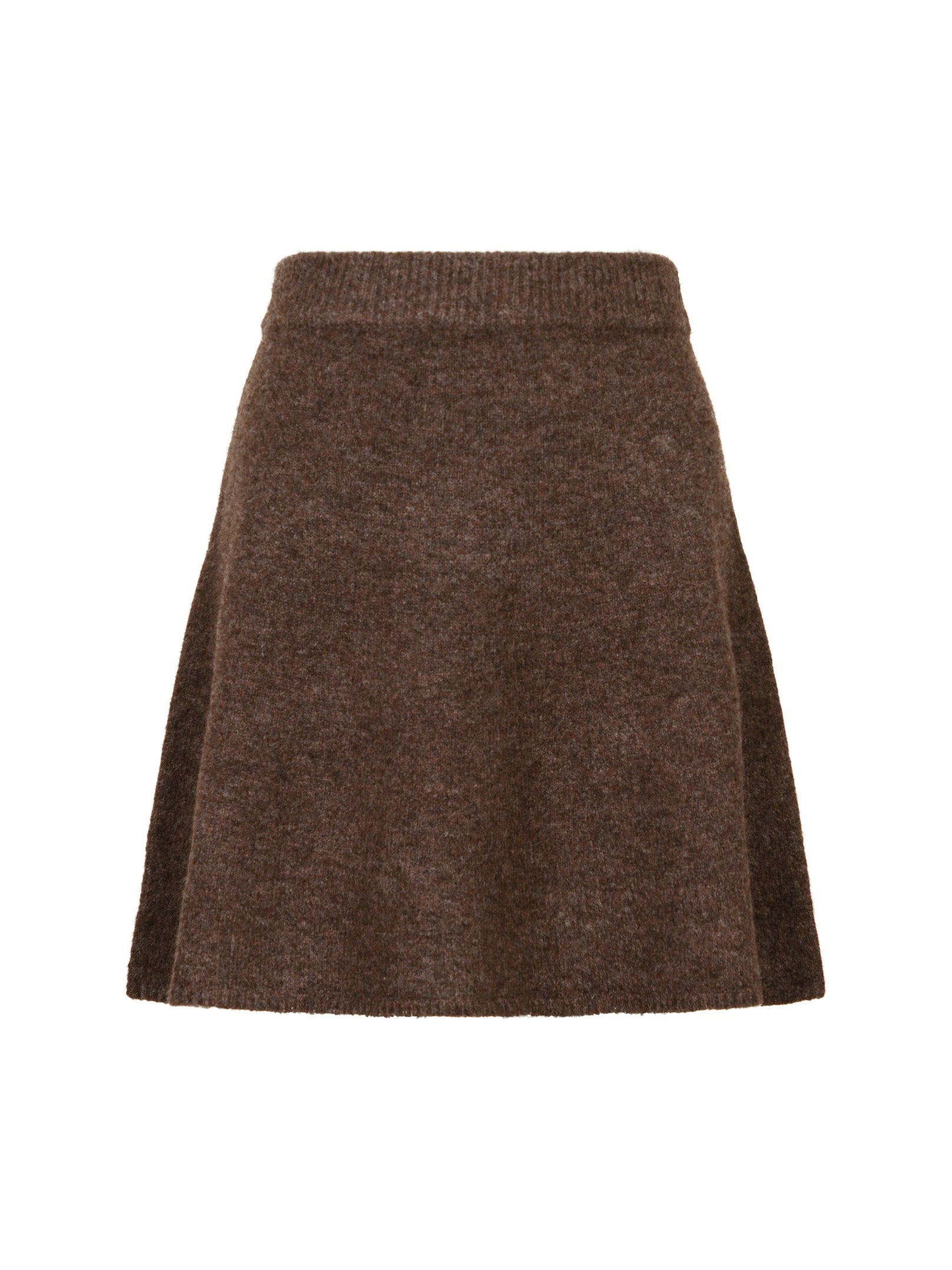 Gisa Knit Skirt – 205 BROWN MELANGE