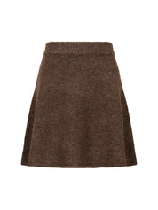 Gisa Knit Skirt – 205 BROWN MELANGE