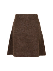Gisa Knit Skirt – 205 BROWN MELANGE