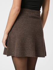 Gisa Knit Skirt – 205 BROWN MELANGE