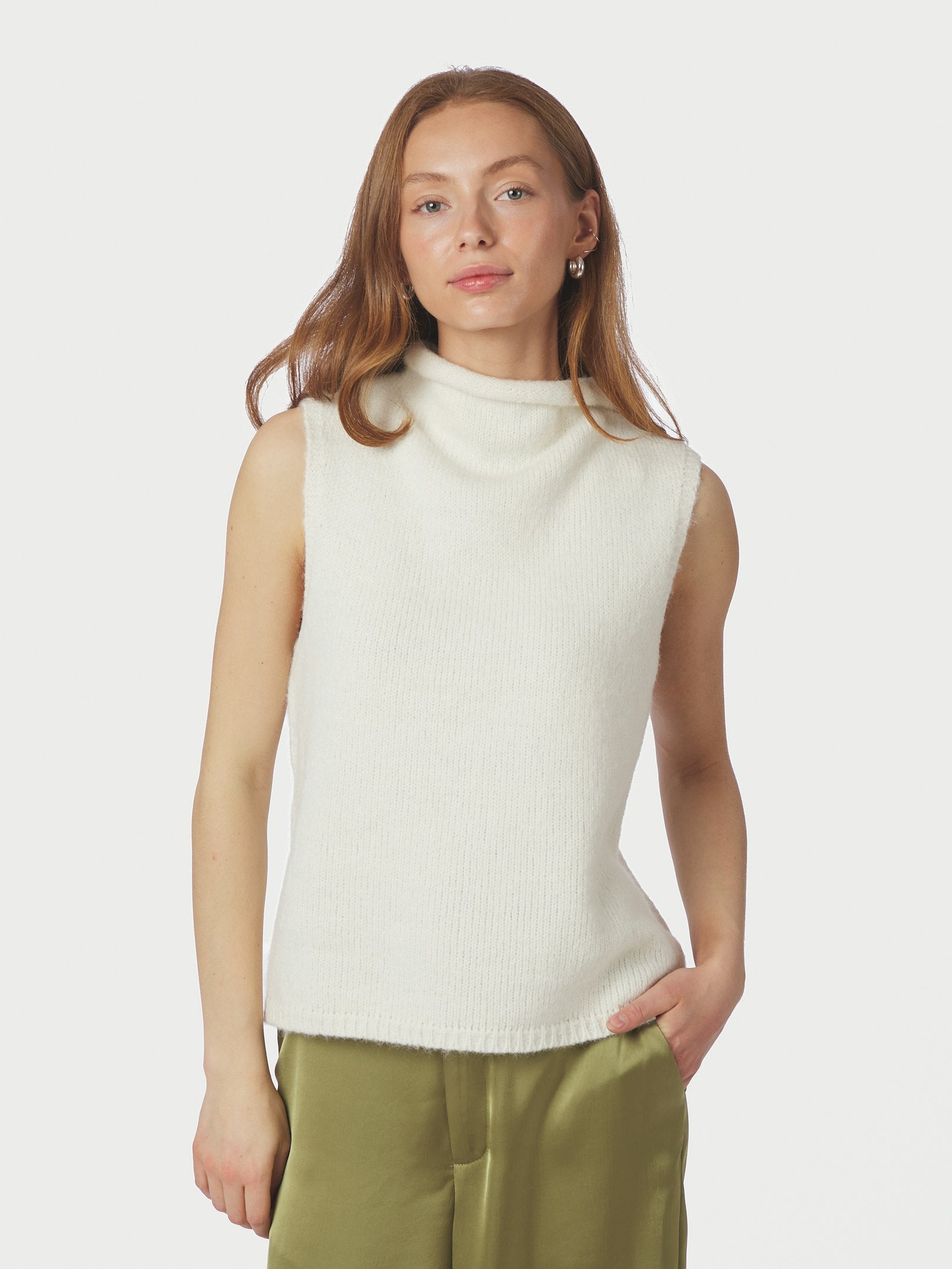 Odelia Knit Top – 121 OFFWHITE