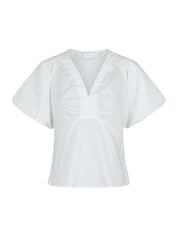 IRINA POPLIN BLOUSE 120 WHITE