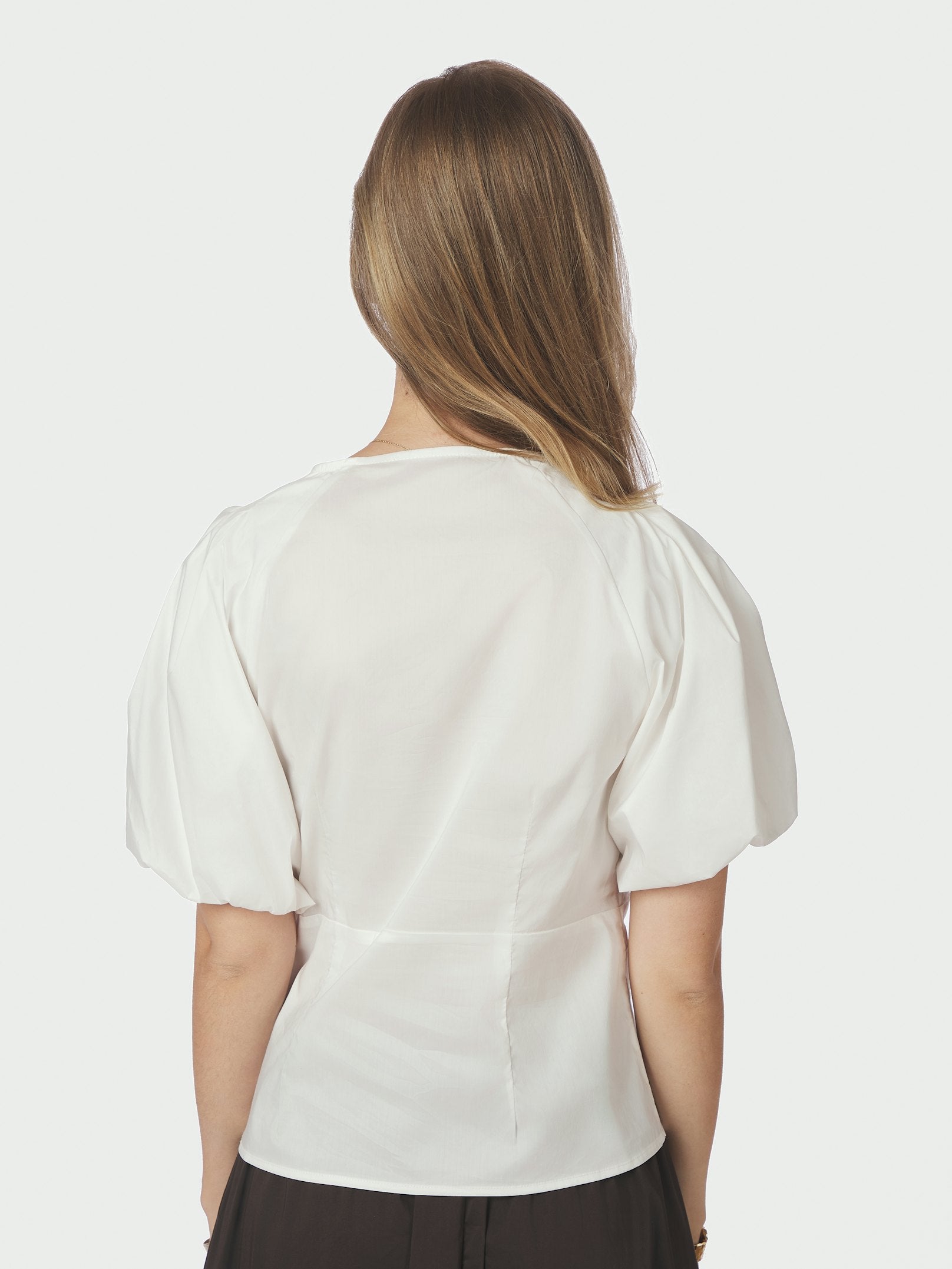 IRINA POPLIN BLOUSE 120 WHITE