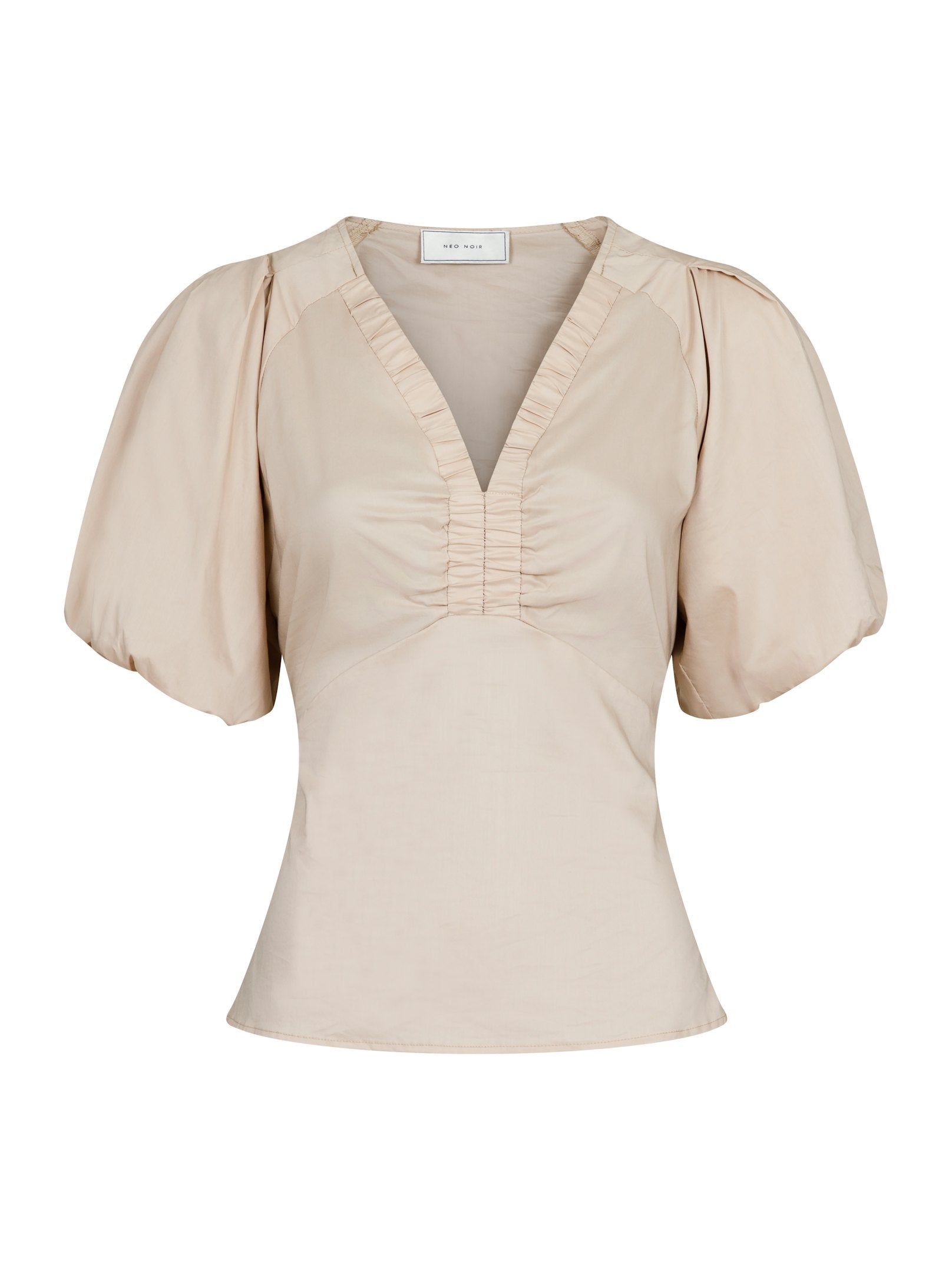 IRINA POPLIN BLOUSE 125 DARK SAND