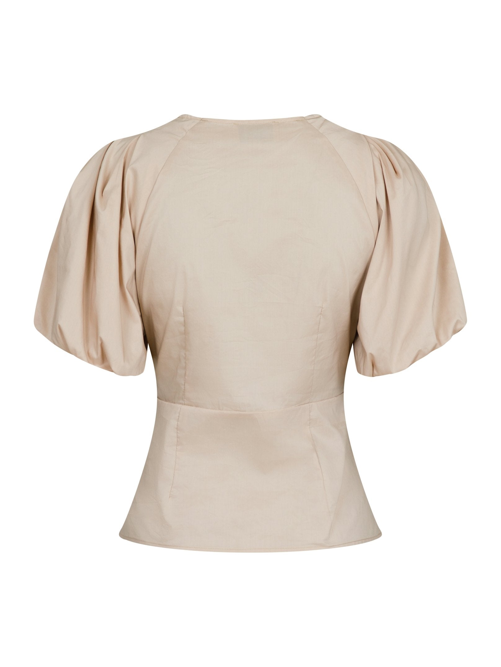 IRINA POPLIN BLOUSE 125 DARK SAND