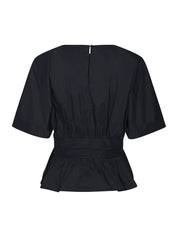 ANNEGRET POPLIN BLOUSE 141 NAVY