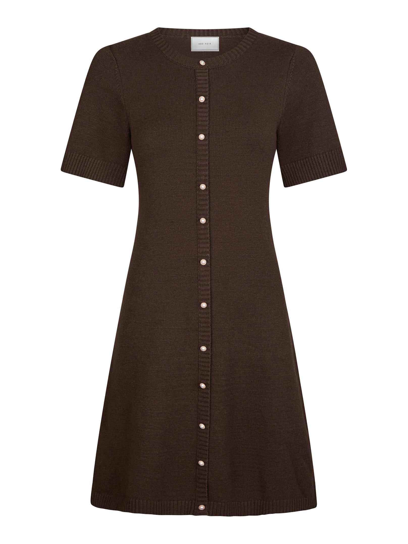 Elise Knit Dress – 210 BROWN