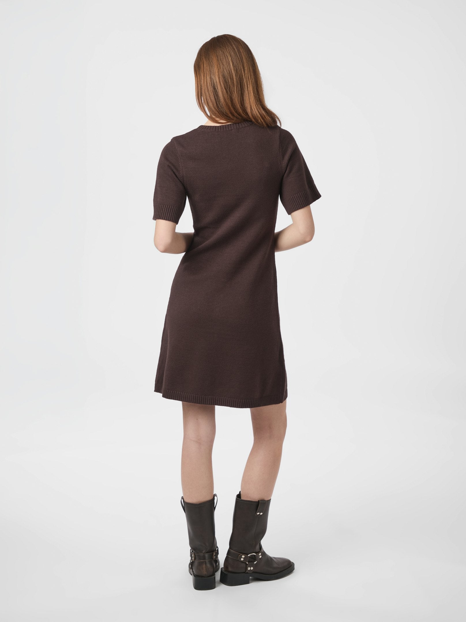 Elise Knit Dress – 210 BROWN