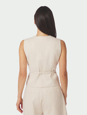 Samara Ramie Waistcoat – 815 NATURAL