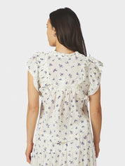 JAYLA SMALL BLOSSOM TOP 252 WHITE BLUE