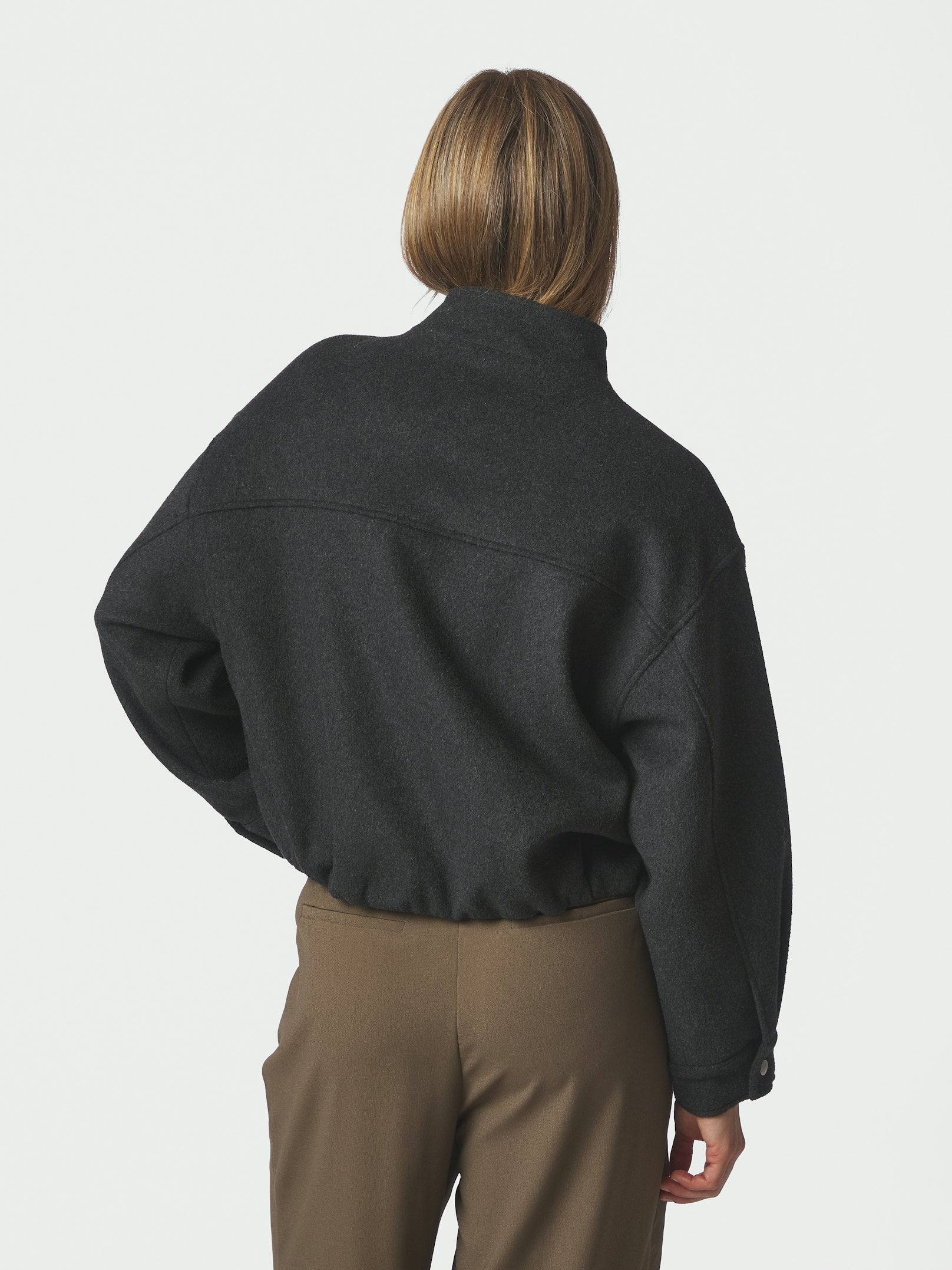 Florine Wool Bomber Jacket – ANTRACIT