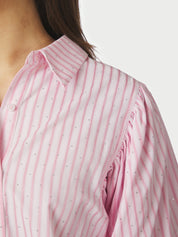 ETTA SOFT STRIPE STONE SHIRT 754 LIGHT PINK