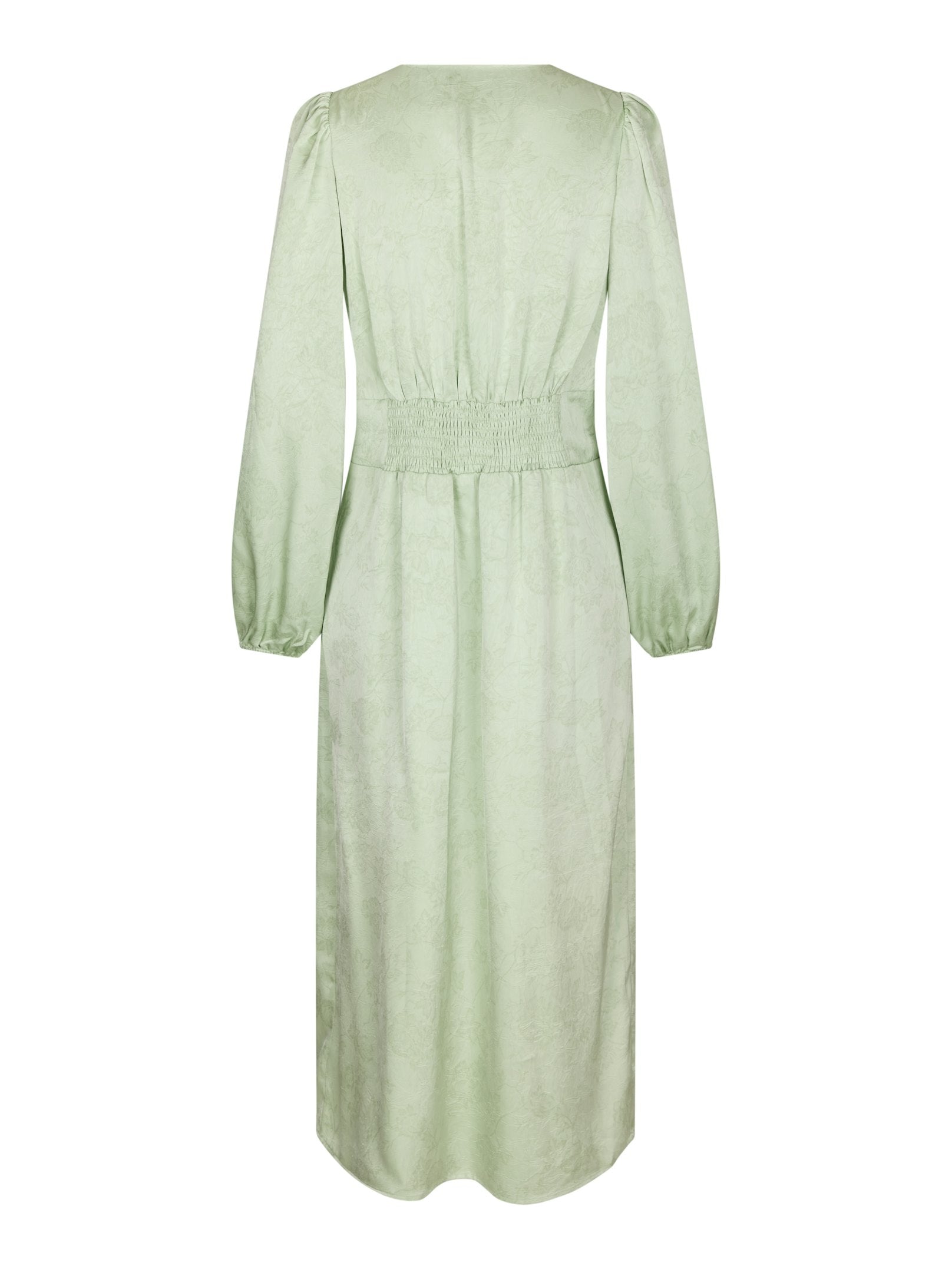 ALTO PATTERN SATEEN DRESS 154 LIGHT GREEN