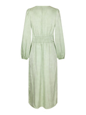 ALTO PATTERN SATEEN DRESS 154 LIGHT GREEN