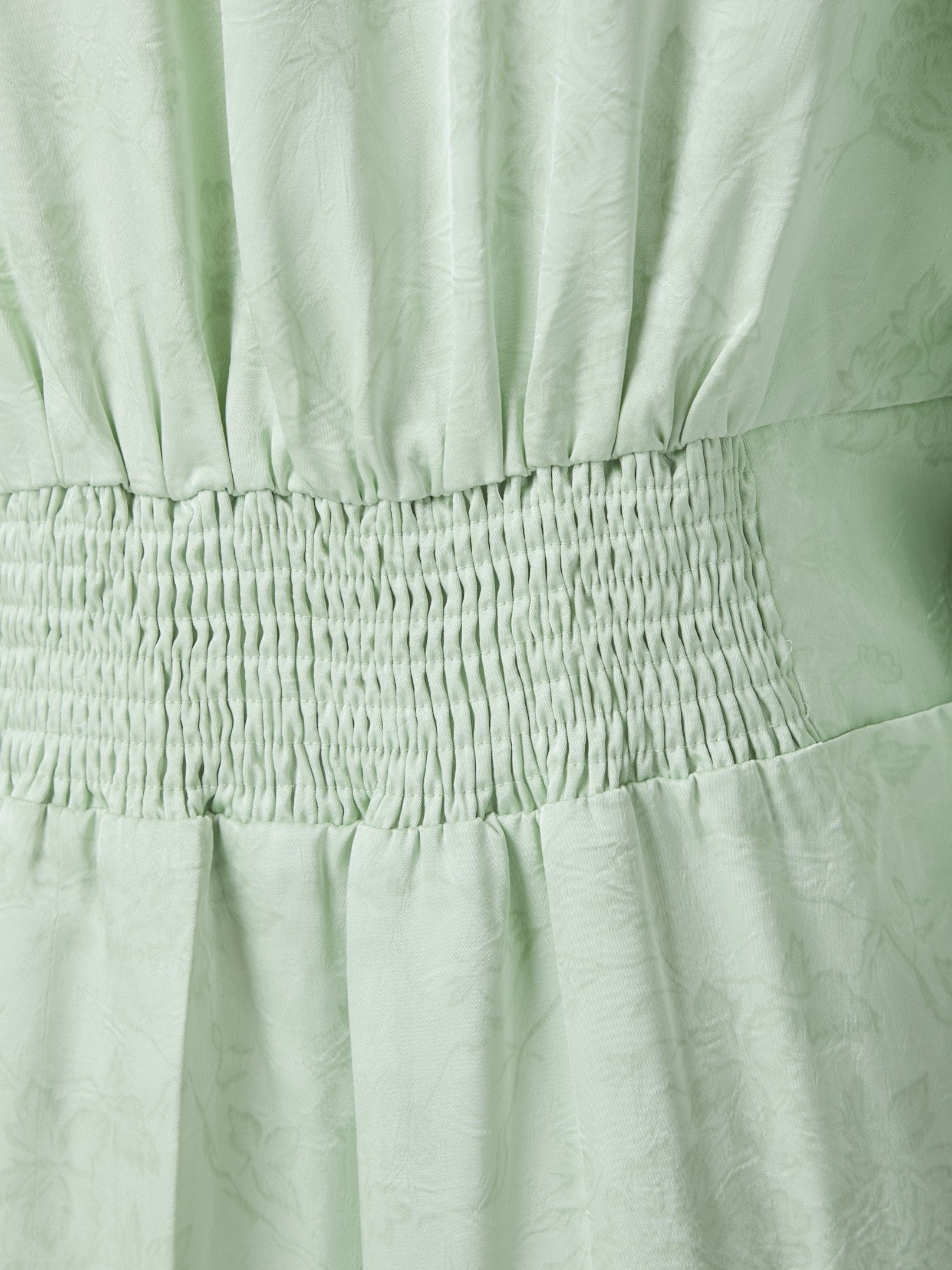 ALTO PATTERN SATEEN DRESS 154 LIGHT GREEN
