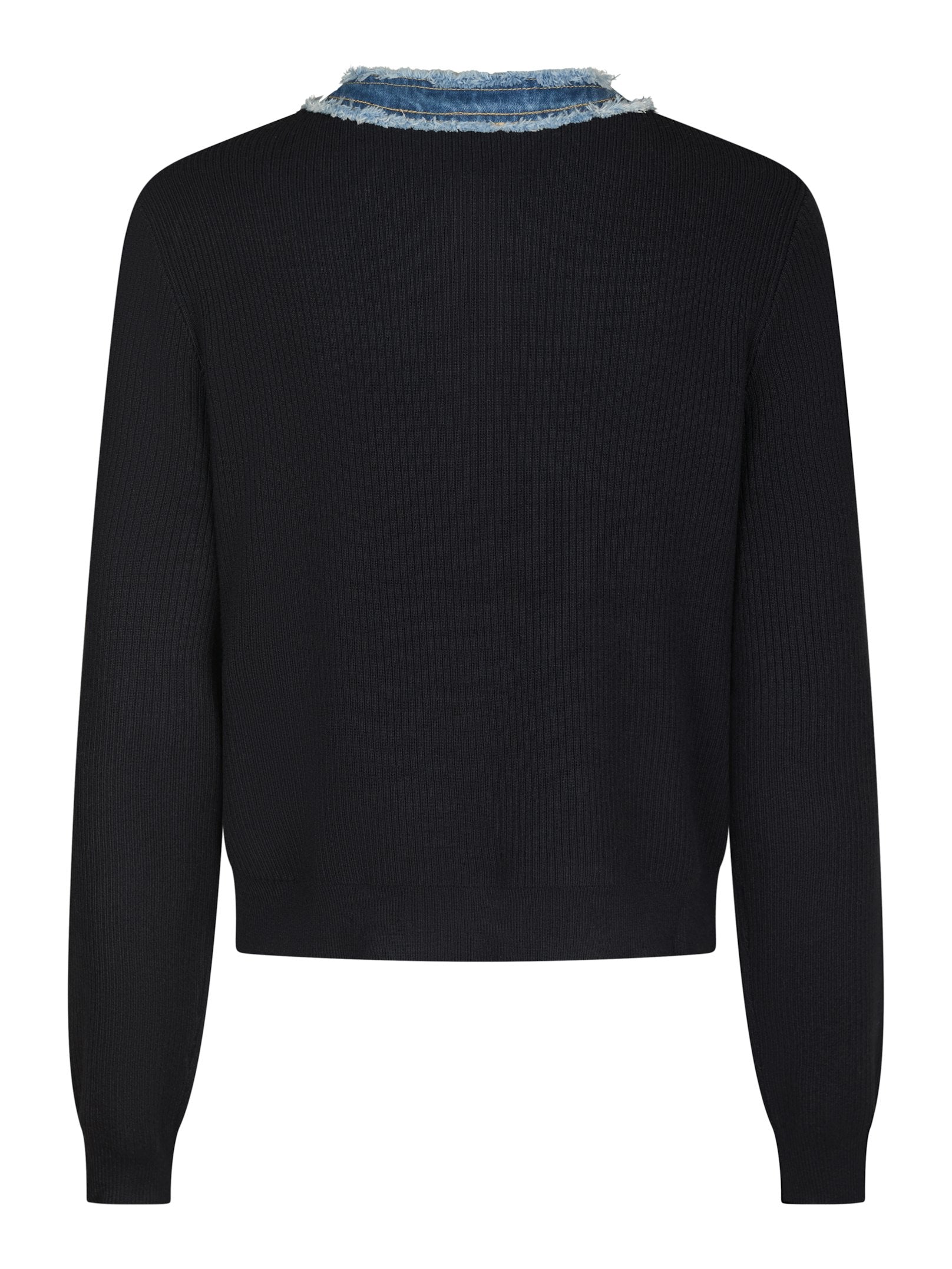 Zelma Knit Denim Cardigan – 141 NAVY