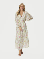 SILFI VINTAGE FLOWER DRESS 121 OFFWHITE