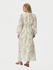 SILFI VINTAGE FLOWER DRESS 121 OFFWHITE