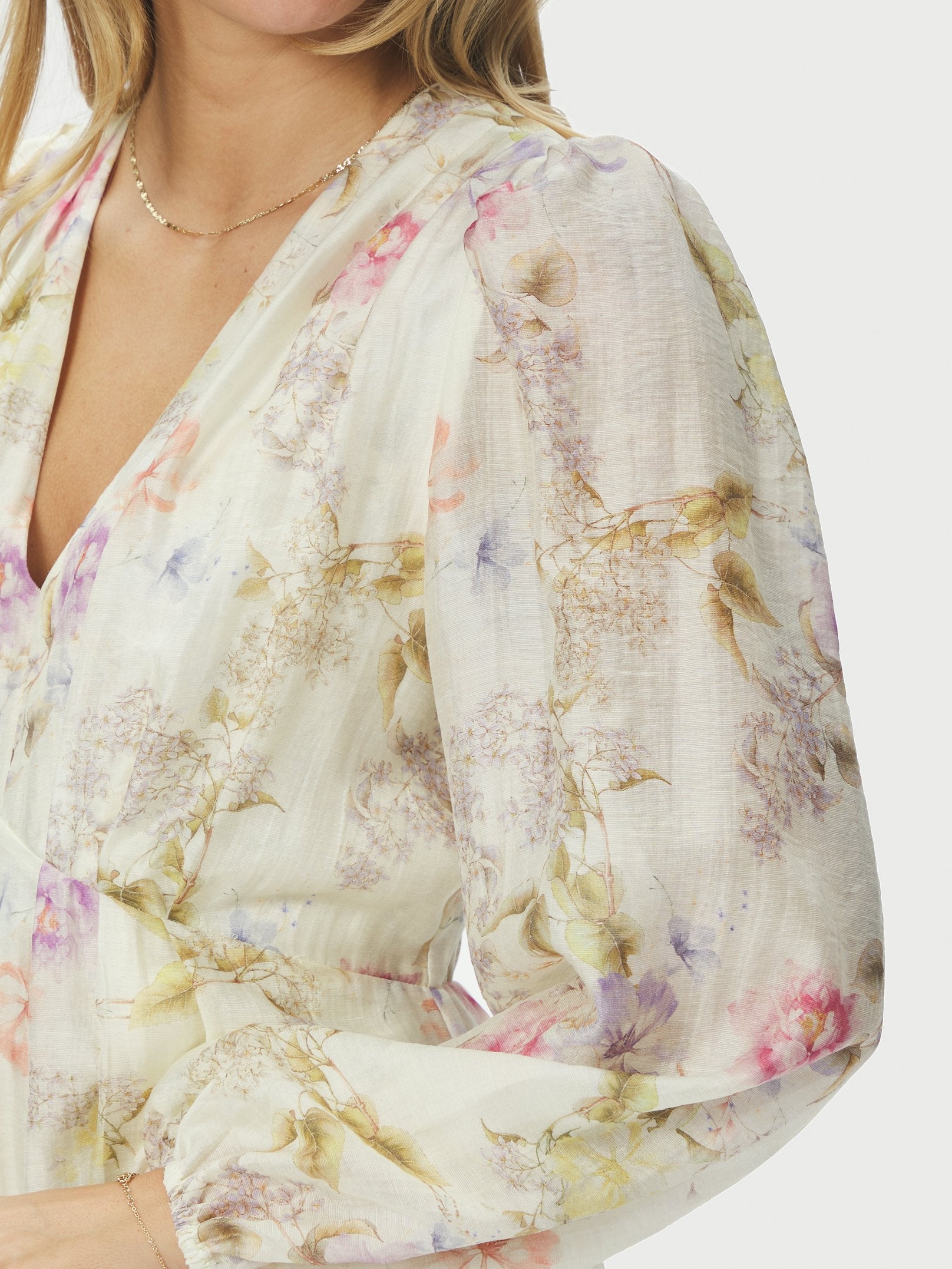 SILFI VINTAGE FLOWER DRESS 121 OFFWHITE