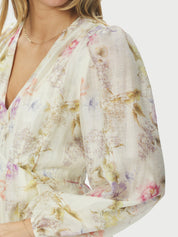 SILFI VINTAGE FLOWER DRESS 121 OFFWHITE