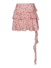 GINLA FLOWER SKIRT 630 DUSTY ROSE