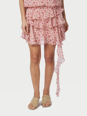GINLA FLOWER SKIRT 630 DUSTY ROSE