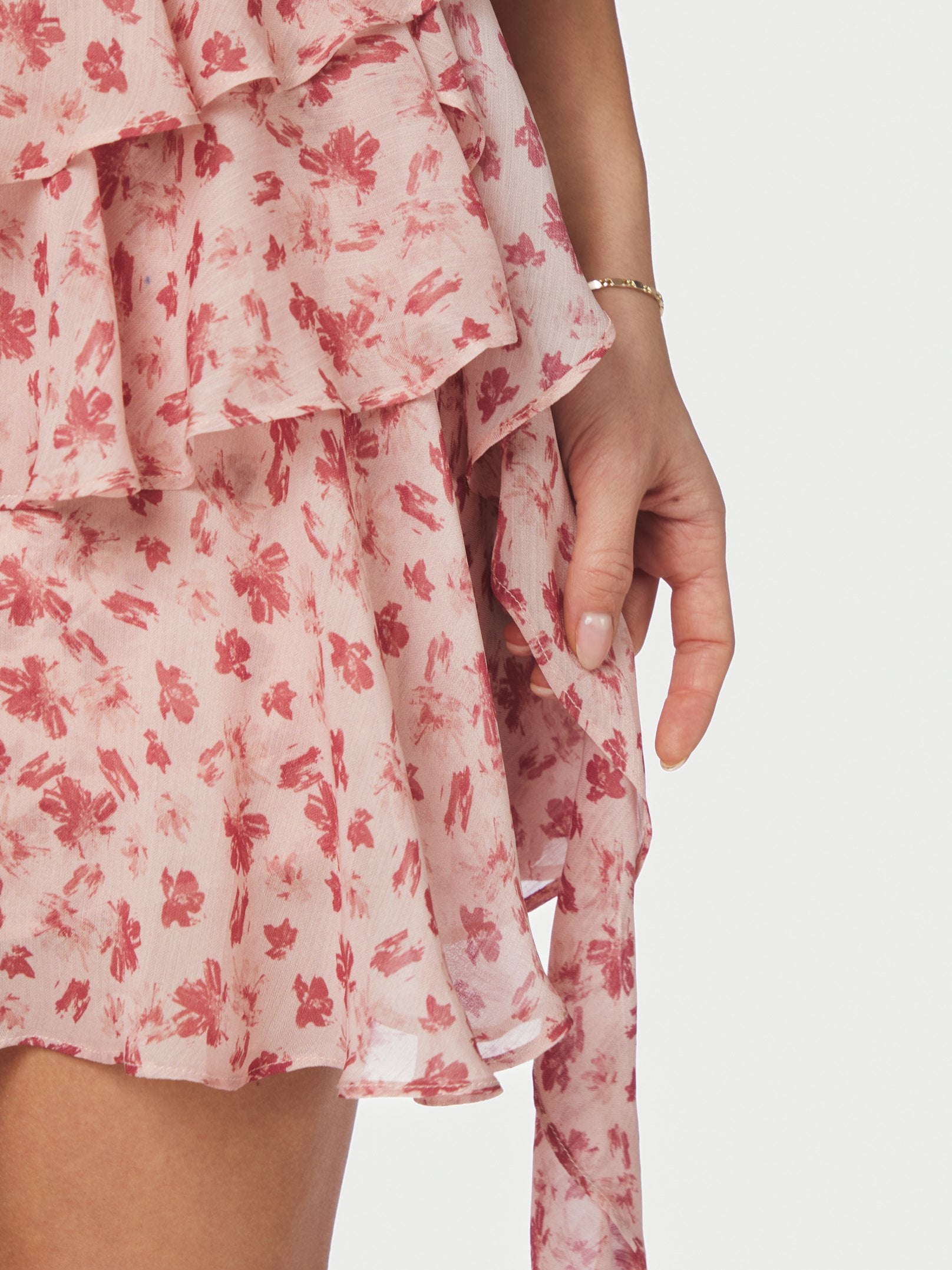 GINLA FLOWER SKIRT 630 DUSTY ROSE