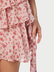 GINLA FLOWER SKIRT 630 DUSTY ROSE