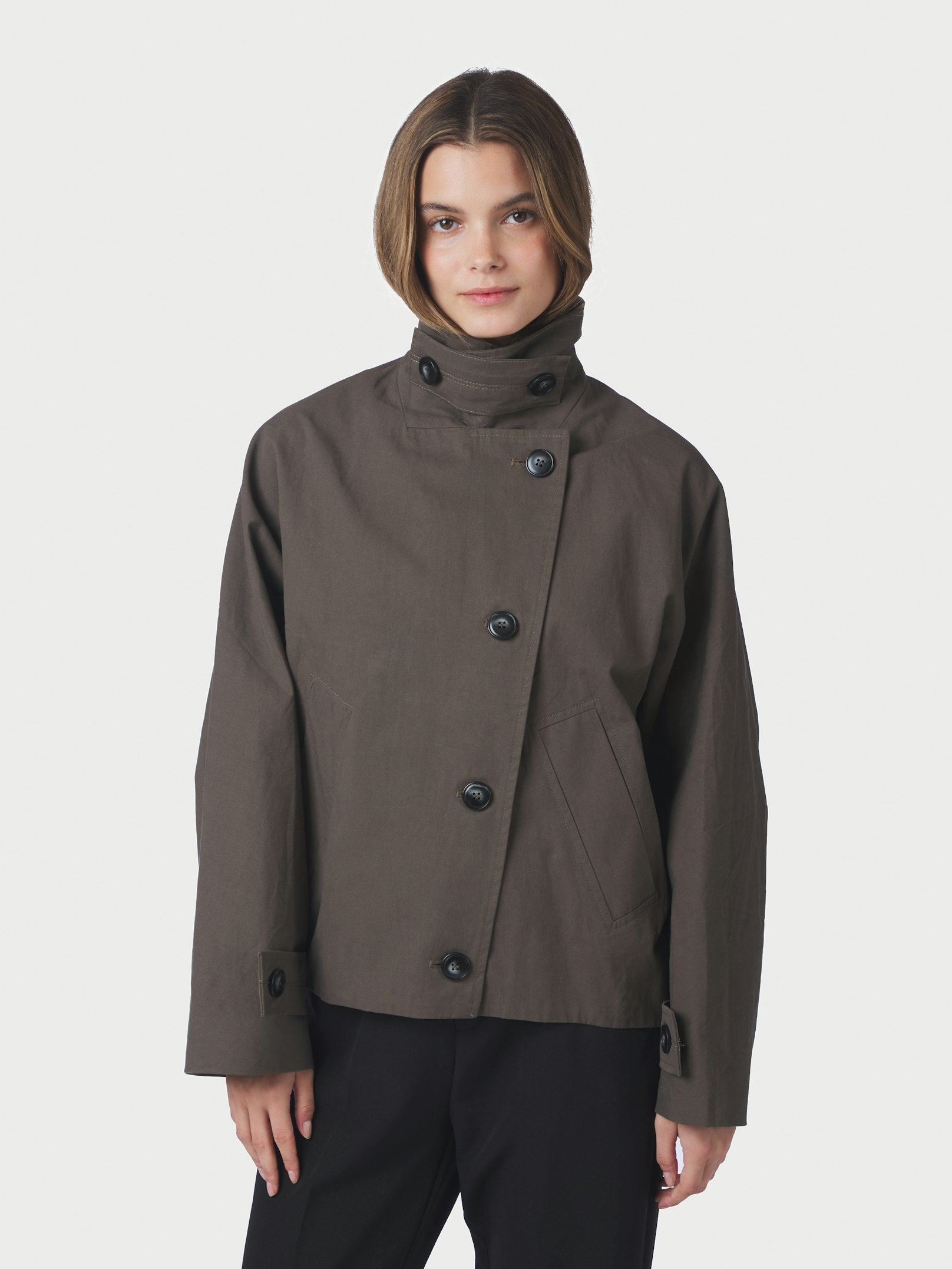 Fania Oversized Jacket – ARMY
