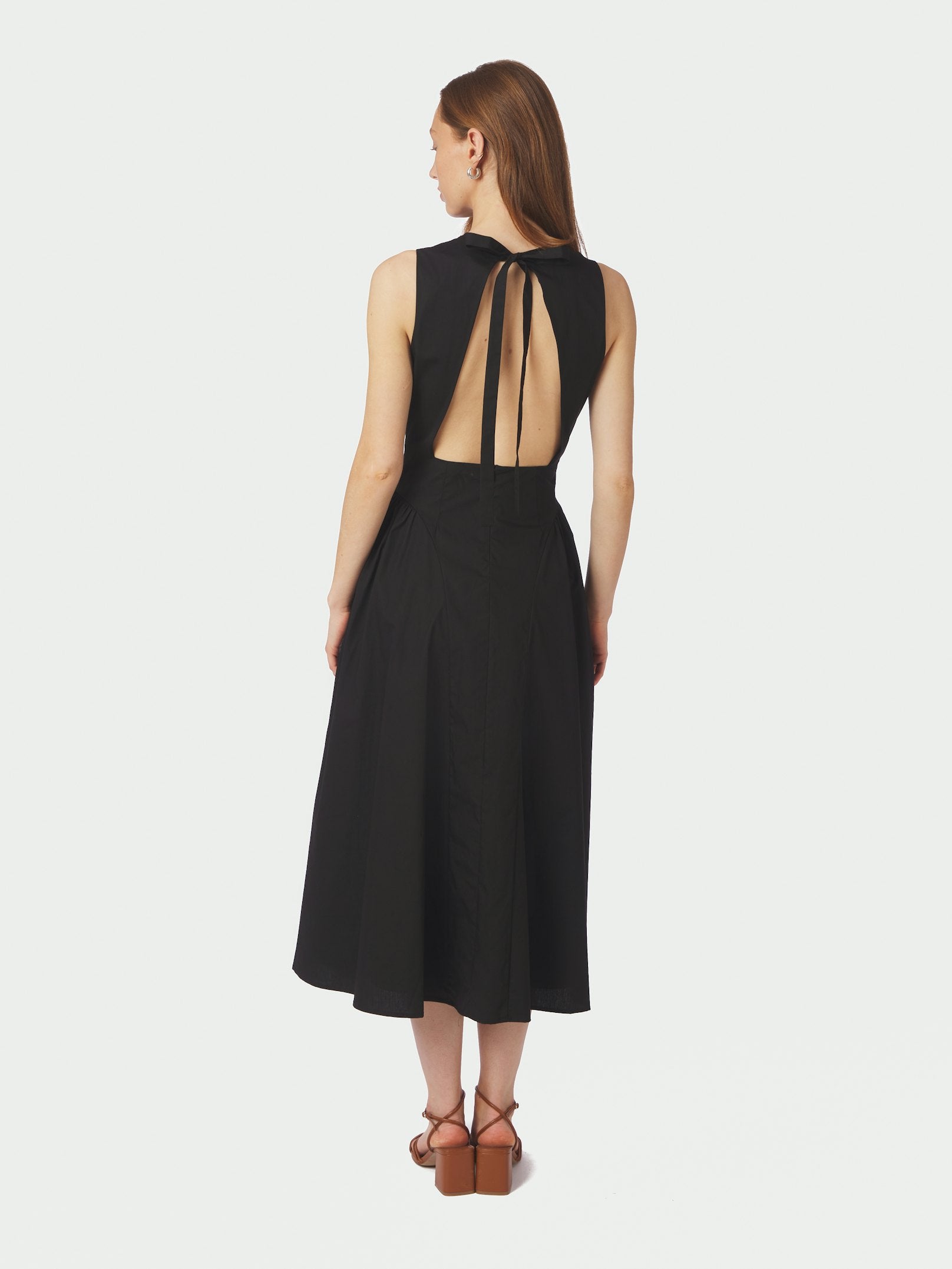 Zora Poplin Dress – 100 BLACK