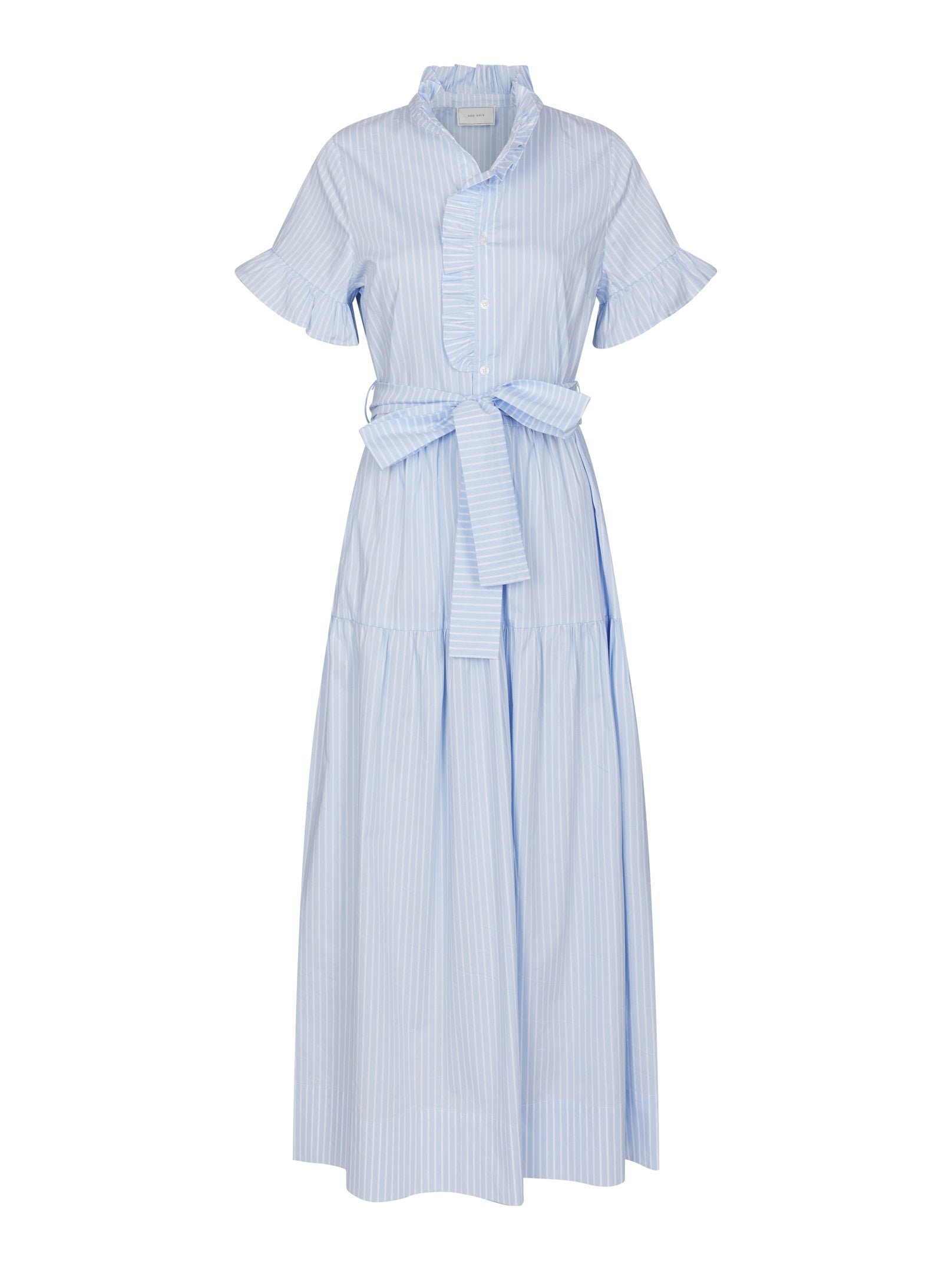 NELLIE SOFT STRIPE DRESS 145 LIGHT BLUE