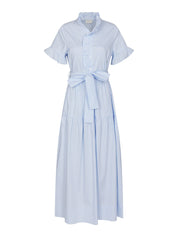 NELLIE SOFT STRIPE DRESS 145 LIGHT BLUE